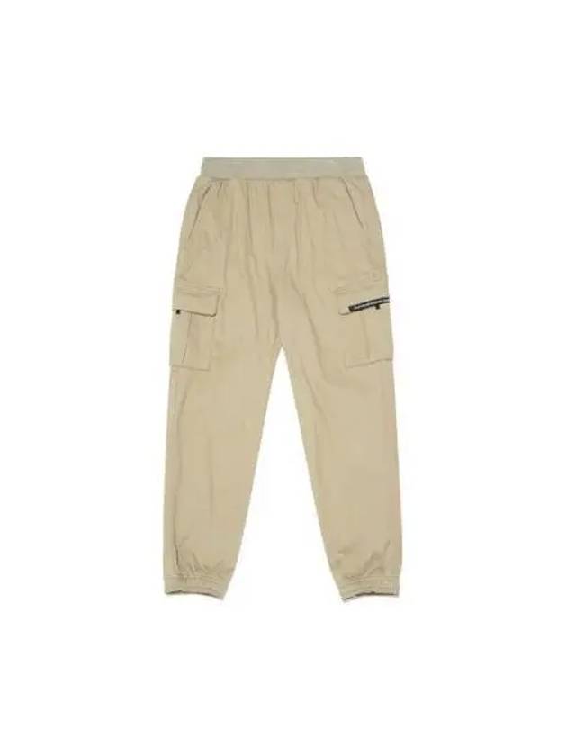 KODAK Apparel Essential Woven Debonding Brushed Slim Cargo Jogger Pants BEIGE - KODO - BALAAN 1