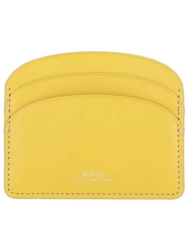 Demi Lune Card Wallet Yellow - A.P.C. - BALAAN 3