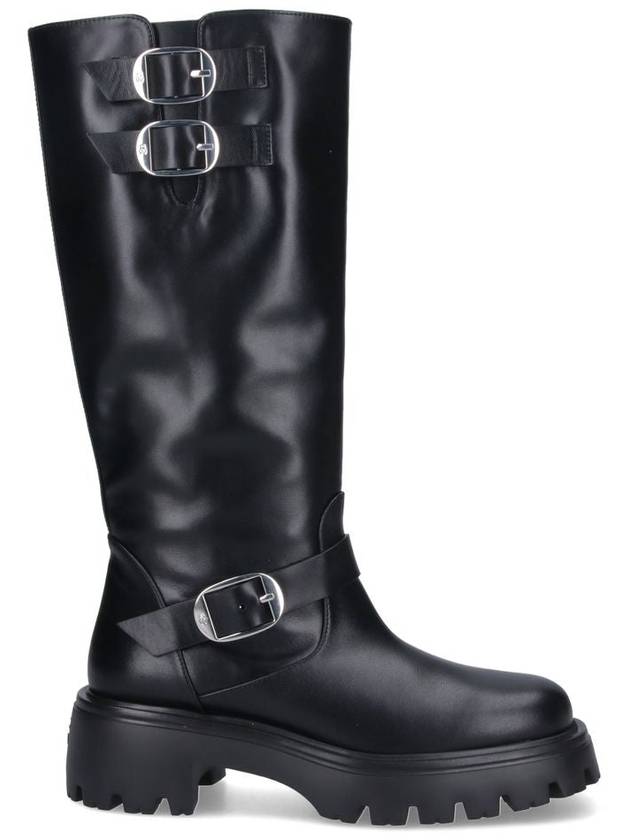 Emerson Moto Long Boots Black - STUART WEITZMAN - BALAAN 2