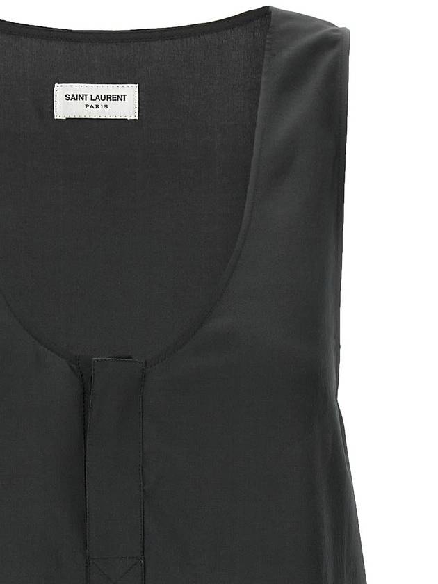 Saint Laurent Silk Tank Top - SAINT LAURENT - BALAAN 3