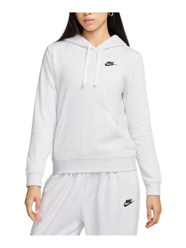 Sportswear Club Fleece Pullover Hoodie White - NIKE - BALAAN 1