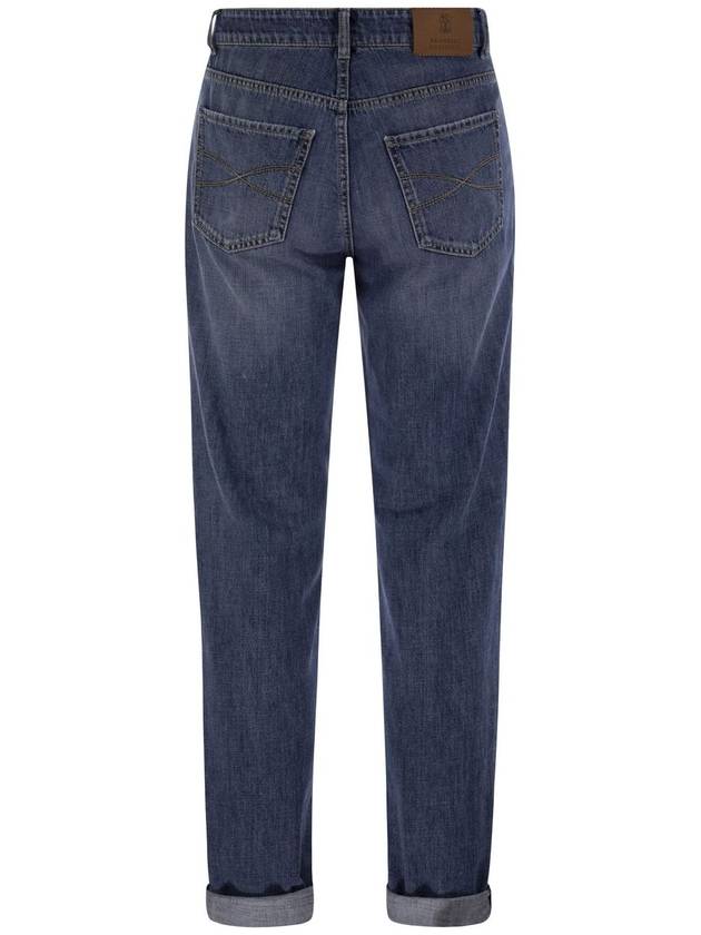 Mid-Rise Slim Jeans Blue - BRUNELLO CUCINELLI - BALAAN 3