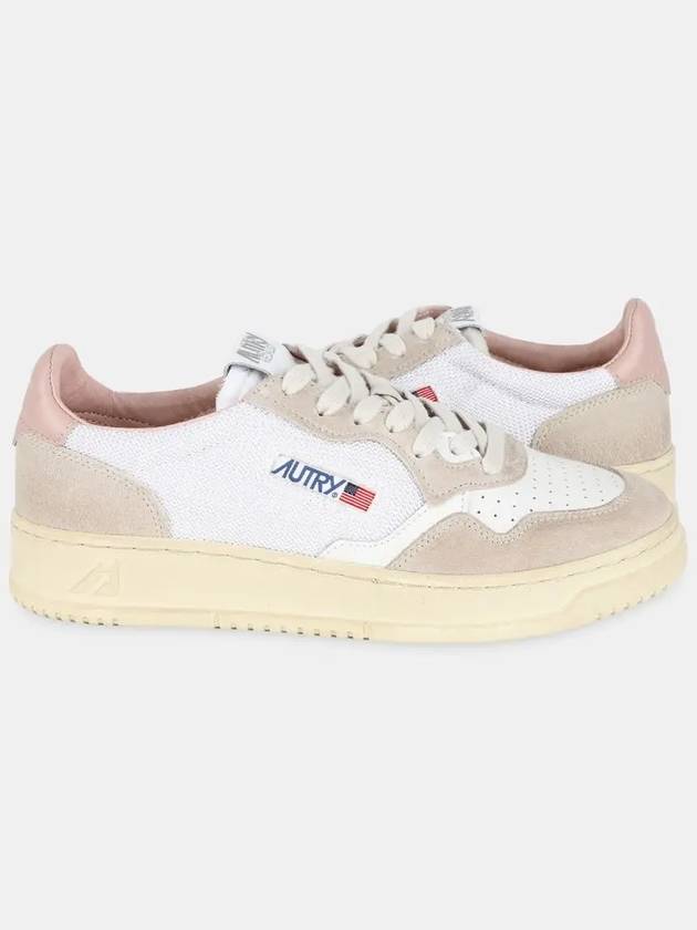 WoMen's Medalist Pink Tab Mesh Low Top Sneakers White - AUTRY - BALAAN 2