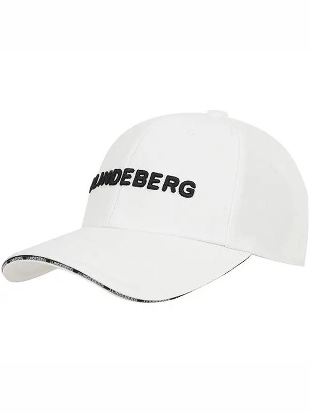 Hennric Embroidered Logo Ball Cap White - J.LINDEBERG - BALAAN 3