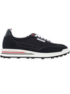 Men's Heavy Athletic Mesh Tech Runner Low Top Sneakers Navy - THOM BROWNE - BALAAN 1