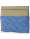 Intrecciato Two-tone Card Wallet Blue - BOTTEGA VENETA - BALAAN 3