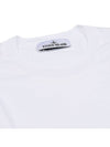 Logo Patch Short Sleeves T-Shirt White - STONE ISLAND - BALAAN 6