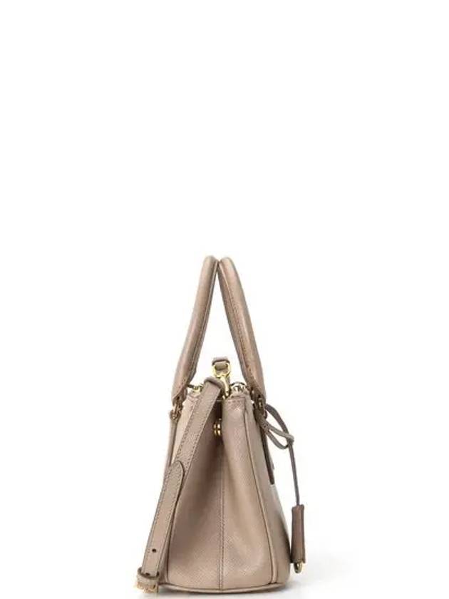 Galleria Saffiano Leather Mini Tote Bag Cameo - PRADA - BALAAN 4