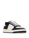 SL 61 Low Top Sneakers Black White - SAINT LAURENT - BALAAN 4