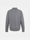 Big Heart Logo Wool Knit Turtleneck Grey - AMI - BALAAN 3