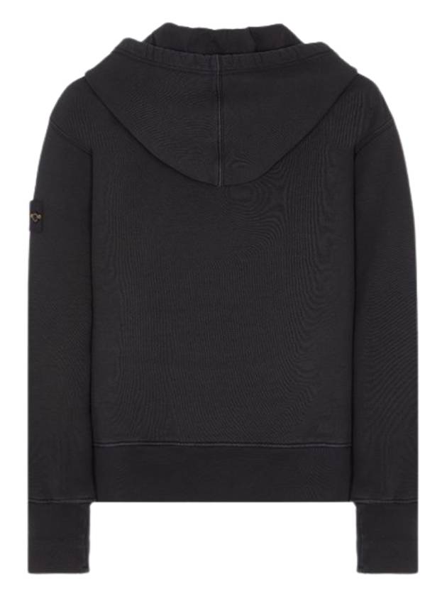 Men's Oversized Cotton Hoodie Black - STONE ISLAND - BALAAN 3