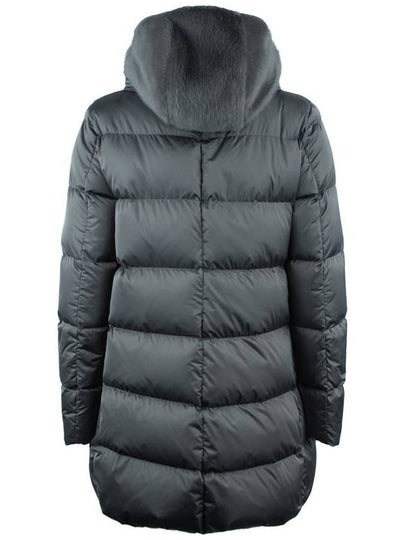 Herno Long Down Jacket With Faux Fur Hood Gray - HERNO - BALAAN 2