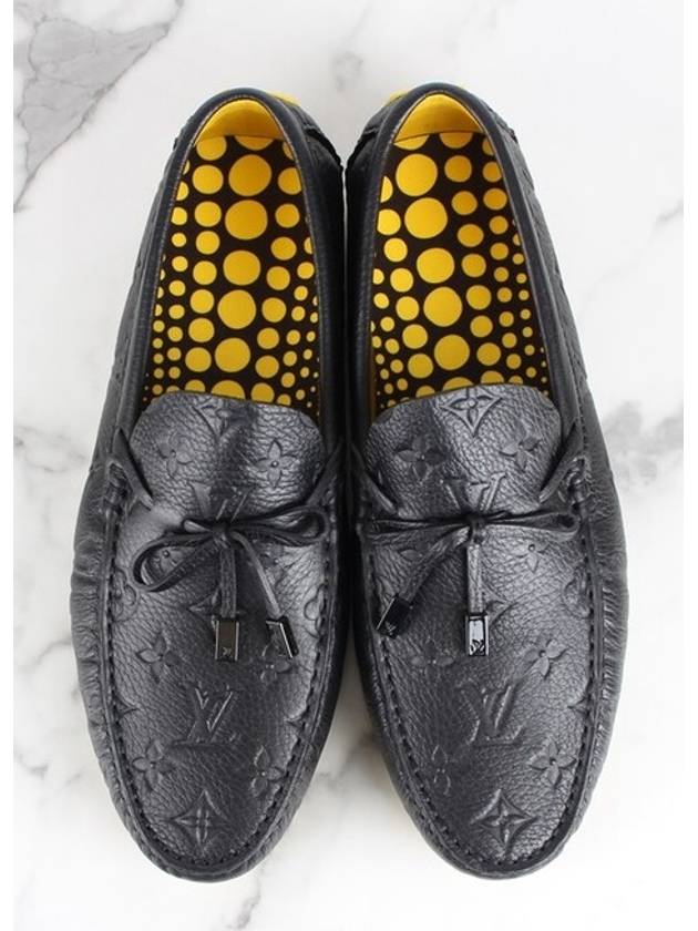 LV x YK Driver Moccasin Black 9 280 - LOUIS VUITTON - BALAAN 9