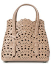 Mina 16 Vienne Wave Lux Calfskin Tote Bag Sand - ALAIA - BALAAN 4