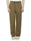 Poplin Pajamas Organic Cotton Straight Pants Moss - TEKLA - BALAAN 1