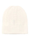 White Neutro Cashmere Beanie 011 - MAX MARA - BALAAN 1