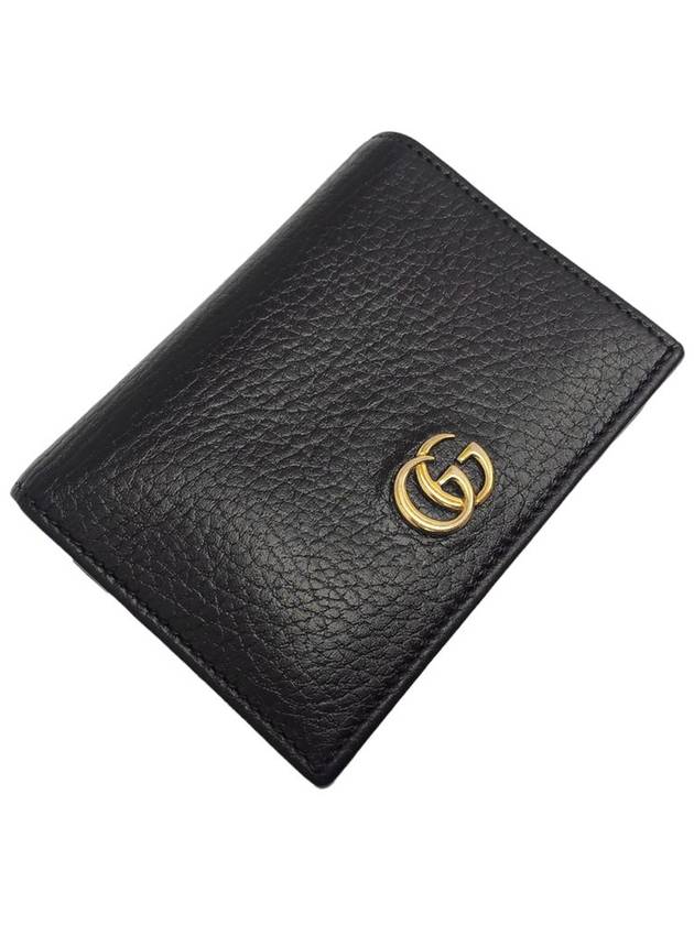 Women s 456126 GG Marmont Black Card Case Half Wallet - GUCCI - BALAAN 4