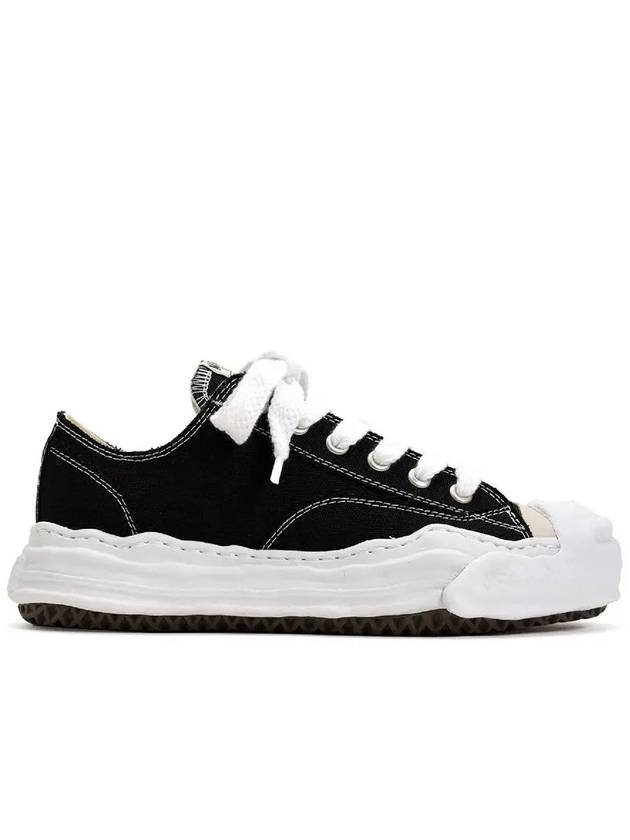 23FW Hank OG sole canvas low-top sneakers A05FW702 BLACK - MIHARA YASUHIRO - BALAAN 1