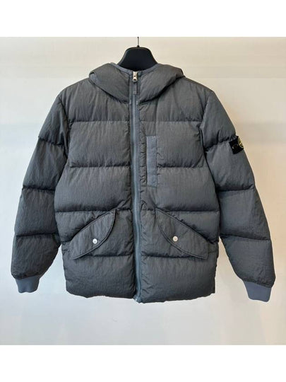 Kids Wappen Patch Down Hooded Padding Grey - STONE ISLAND - BALAAN 2