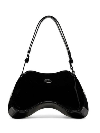 Play Logo Decorated Shoulder Bag Black - DIESEL - BALAAN 1