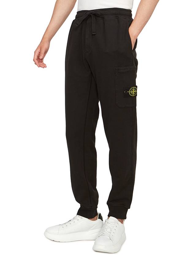 Wappen Patch Drawstring Track Pants Black - STONE ISLAND - BALAAN 5