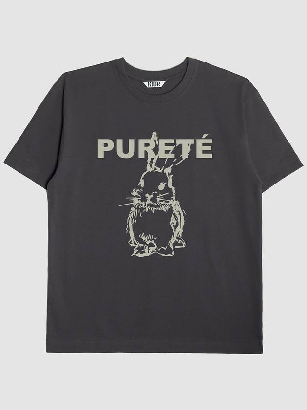 Purette Graphic Short Sleeve T-Shirt Charcoal - KLOR - BALAAN 2