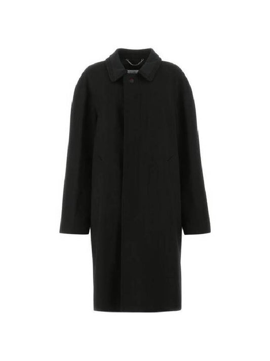 Wool Viscose Single Coat Black - MAISON MARGIELA - BALAAN 1