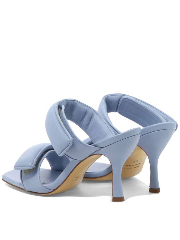 Light-Blue Perni X Pernille Sandals In Leather Woman - GIA BORGHINI - BALAAN 4