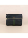 Ophidia leather clutch bag black 517551 DJ2DG 1060 - GUCCI - BALAAN 1