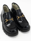 Kids Horsebit Leather Boots EU Size Black 628594 D73Y0 1000 - GUCCI - BALAAN 1