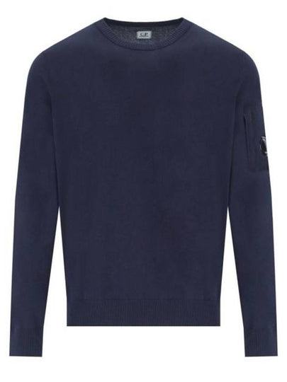 Cotton Crepe Knit Top Navy - CP COMPANY - BALAAN 2