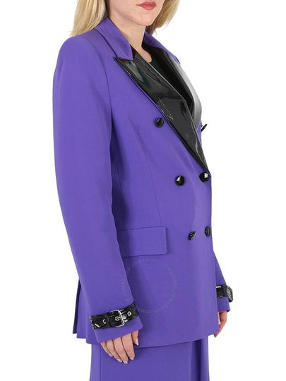 Moschino Ladies Purple Double-Breasted Blazer, Brand Size 38 (US Size 4) - MOSCHINO - BALAAN 2