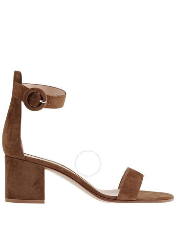 Gianvito Rossi VERSILIA 60 Ladies Brown Sandals, Brand Size 40 ( US Size 10 ) - GIANVITO ROSSI - BALAAN 1