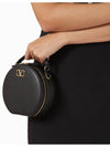 V Logo Signature Round Mini Bag Black - VALENTINO - BALAAN 7