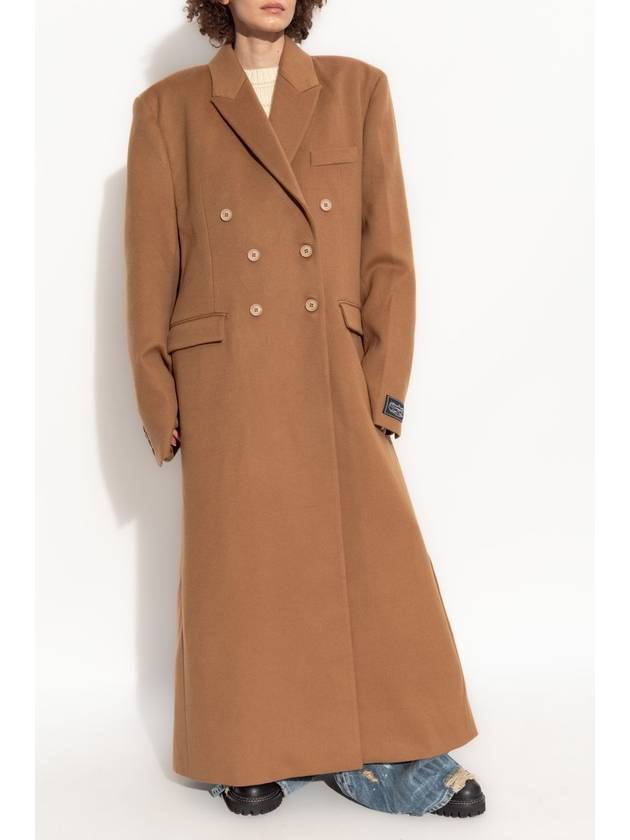 VETEMENTS Wool Coat, Women's, Beige - VETEMENTS - BALAAN 3