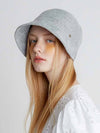 Polyester Bonnet Bucket Hat Grey - BROWN HAT - BALAAN 2