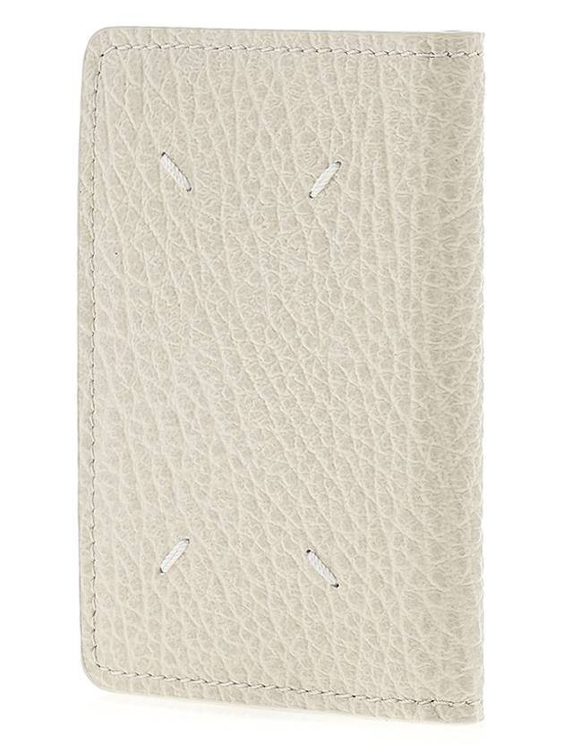 Bovine Leather Card Wallet White - MAISON MARGIELA - BALAAN 3