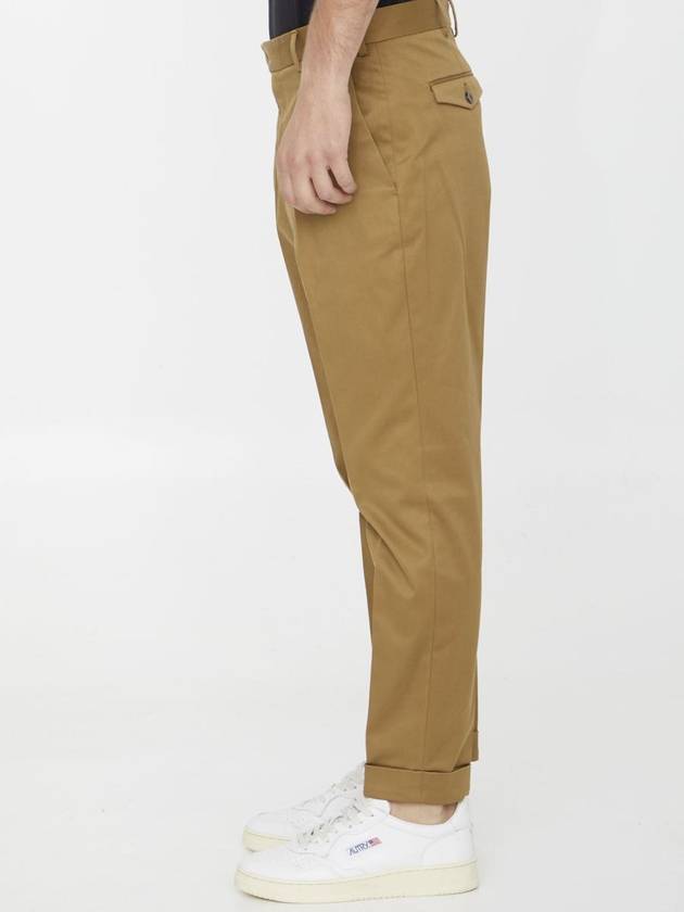 Beige Cotton Trousers - PT TORINO - BALAAN 3