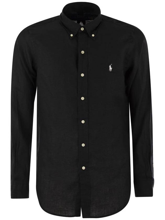 Polo Pony Button Down Shirt 710794141 - POLO RALPH LAUREN - BALAAN 2