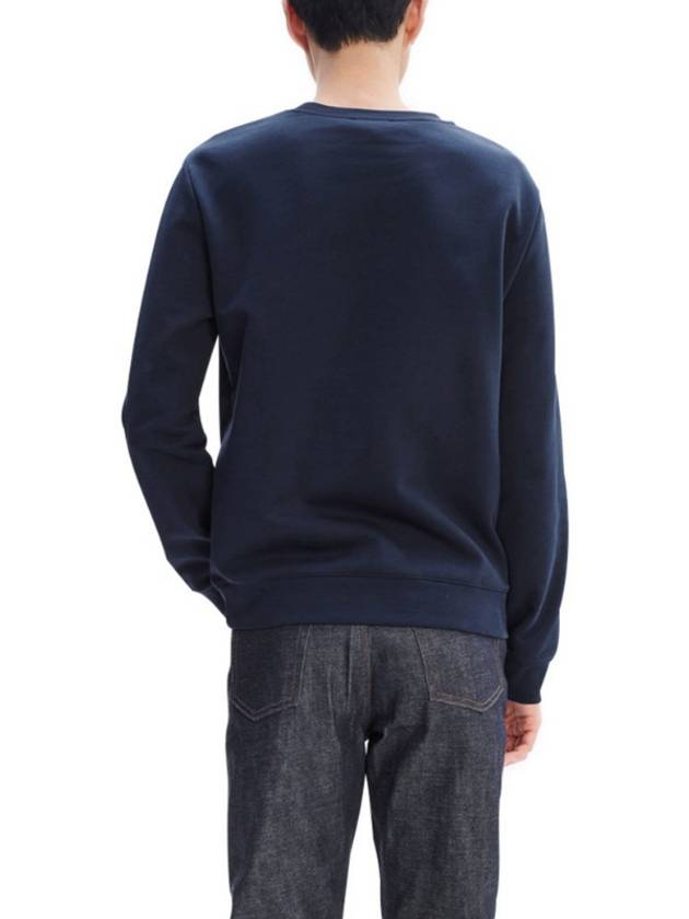 Rider Chest Small Logo Sweatshirt Navy - A.P.C. - BALAAN 4