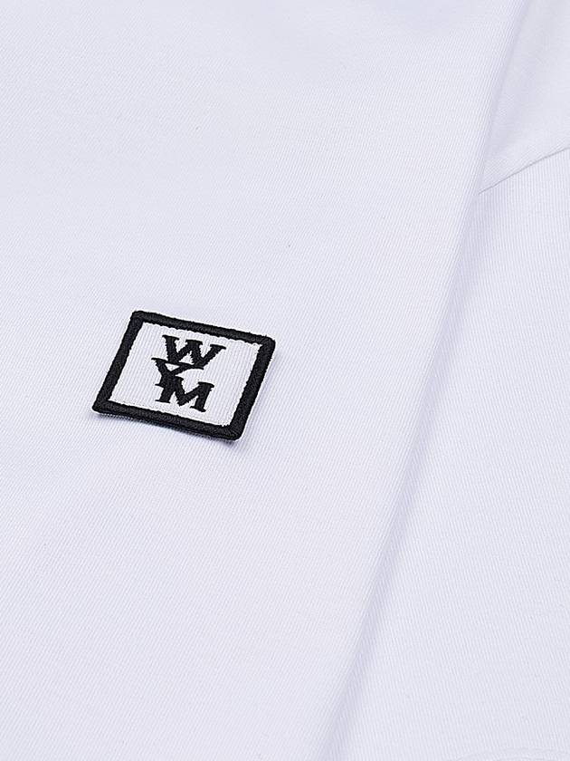 Men's Back Logo Cotton Short Sleeve T-Shirt White - WOOYOUNGMI - BALAAN 6