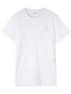 Aby Logo Short Sleeve T-Shirt White - ISABEL MARANT - BALAAN 2