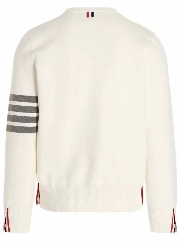 4 Bar Armband Milano Stitch Knit Top White - THOM BROWNE - BALAAN 3