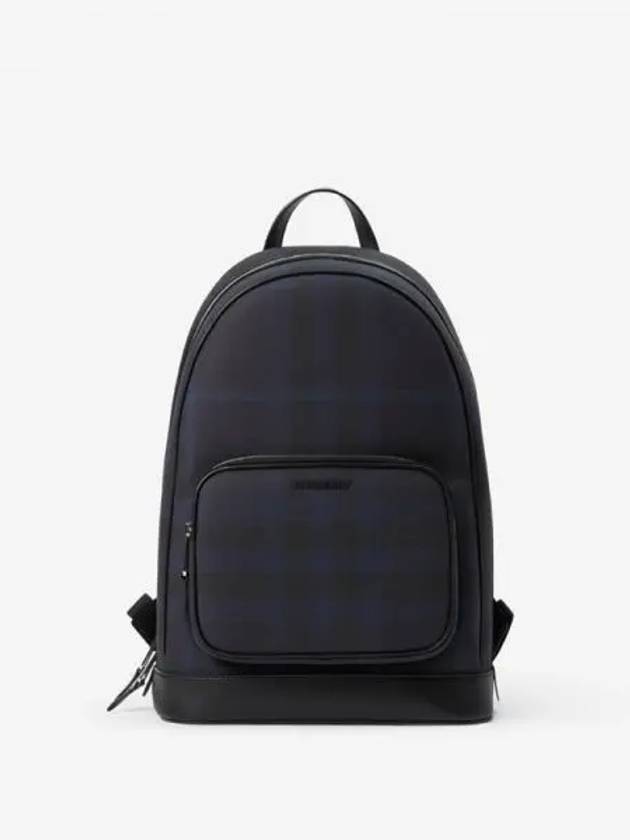 Rocco Check Print Backpack Navy - BURBERRY - BALAAN 2