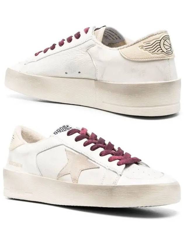 Stardan Leather Low Top Sneakers White - GOLDEN GOOSE - BALAAN 3