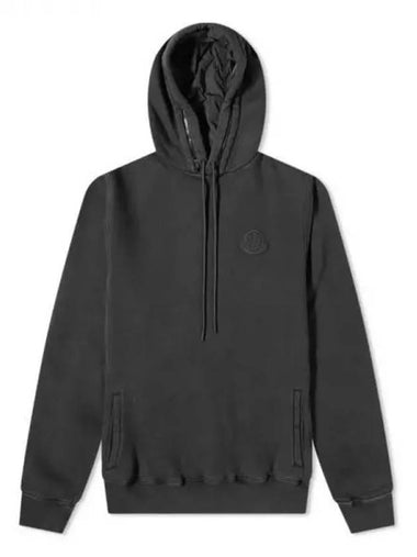 Genius 1952 Big Logo Embroidered Pocket Hooded Sweatshirt Black Men's Hooded 197012 - MONCLER - BALAAN 1