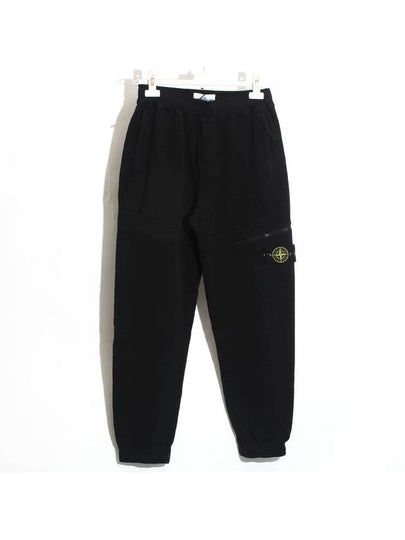 Logo Patch Track Pants Black - STONE ISLAND - BALAAN 2