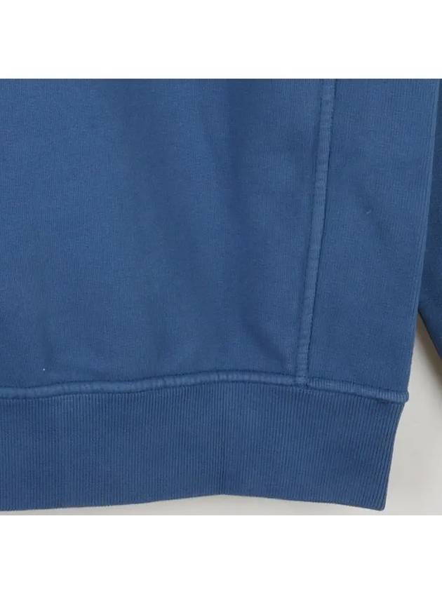 Wappen Patch Crew Neck Cotton Sweatshirt Blue - STONE ISLAND - BALAAN 4