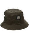 Logo Patch Bucket Hat Khaki - STONE ISLAND - BALAAN 2