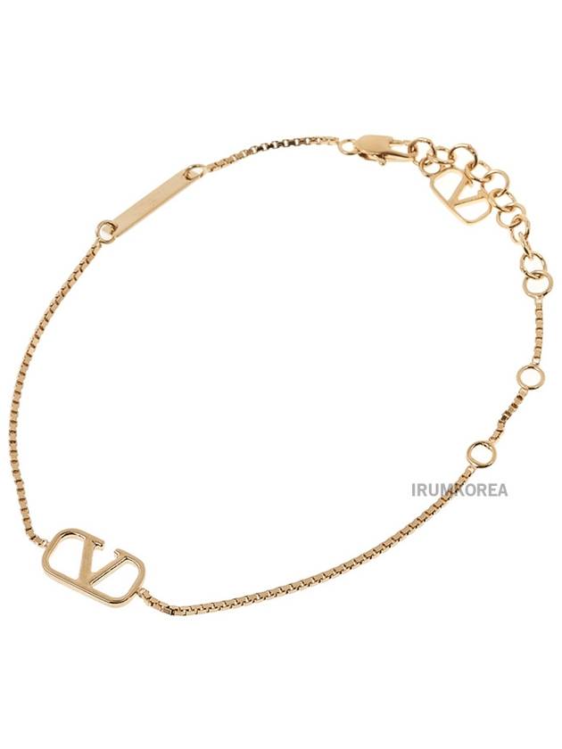 V logo signature metal bracelet gold - VALENTINO - BALAAN 2